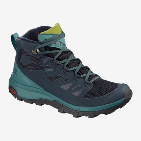 Salomon OUTline Mid GTX W Womens Hiking Boots Navy | Salomon South Africa